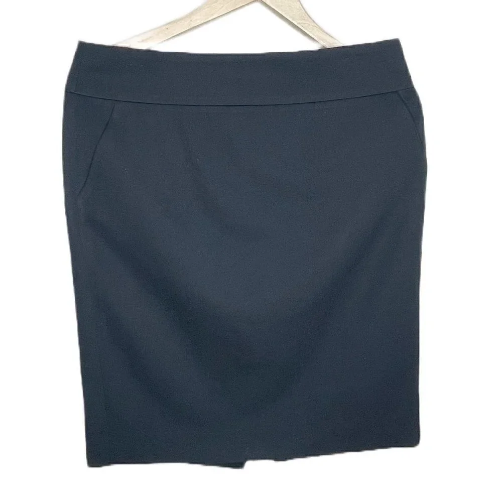 J.crew black 100% WOOL pencil skirt